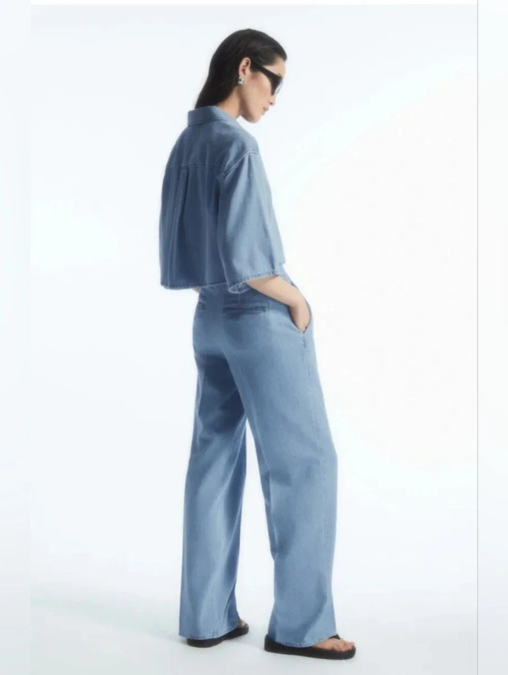 NWT COS Straight-Leg Denim Trousers. Size 12